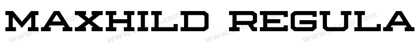 Maxhild Regular字体转换